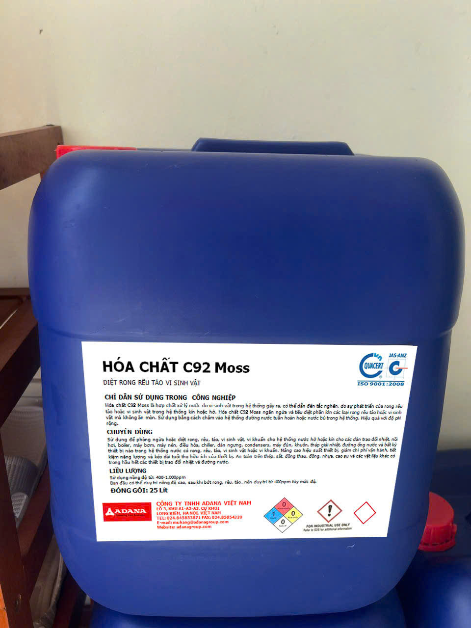 Hóa chất xử lý rong rêu cho tháp giải nhiệt